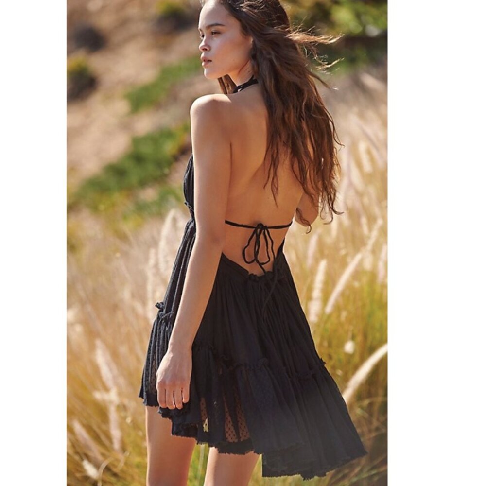 Free People 100 Degree Mini Dress - Black - Size M